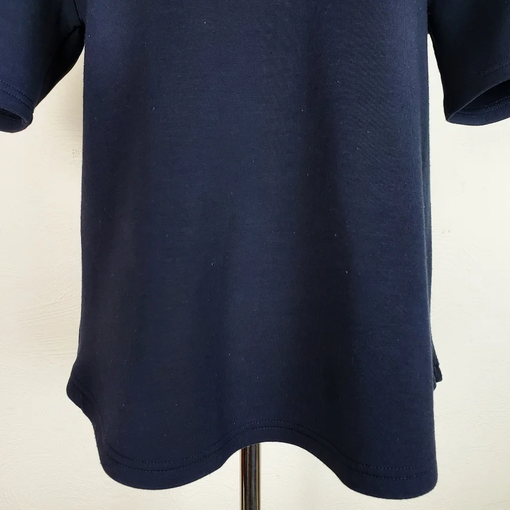 Chalmers Pajamas Top Shirt Black Short Sleeves Sleep Lounge